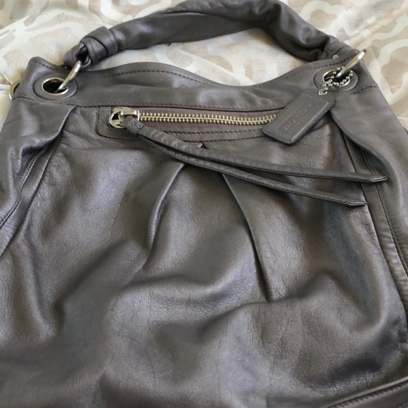 Coach leather bag silver hardware - Picture 1 of 2